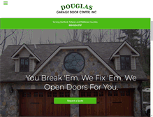 Tablet Screenshot of douglasgaragedoor.com